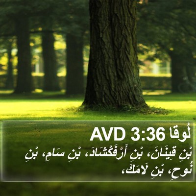 لُوقا 3:36 AVD Bible Verse Image