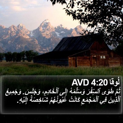 لُوقا 4:20 AVD Bible Verse Image