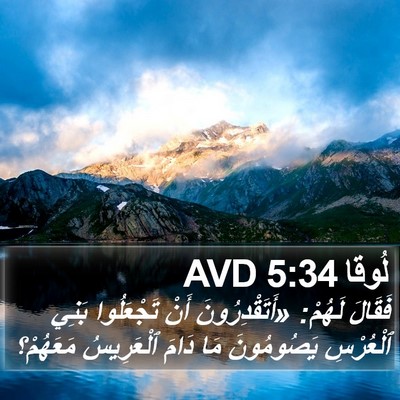 لُوقا 5:34 AVD Bible Verse Image
