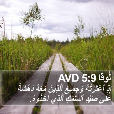 لُوقا 5:9 AVD Bible Verse Image