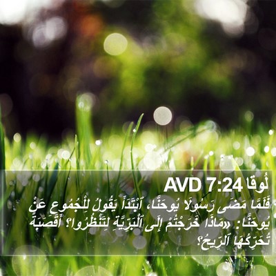 لُوقا 7:24 AVD Bible Verse Image