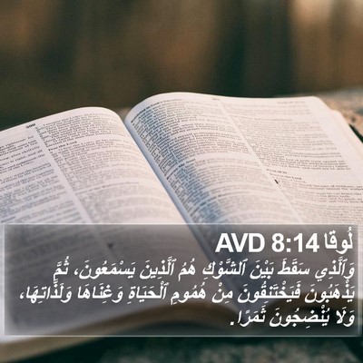 لُوقا 8:14 AVD Bible Verse Image