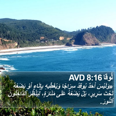لُوقا 8:16 AVD Bible Verse Image