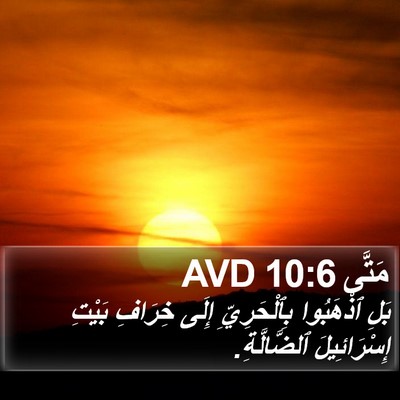 مَتَّى 10:6 AVD Bible Verse Image