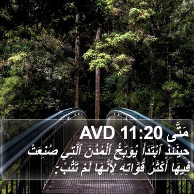 مَتَّى 11:20 AVD Bible Verse Image