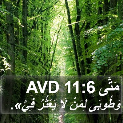 مَتَّى 11:6 AVD Bible Verse Image