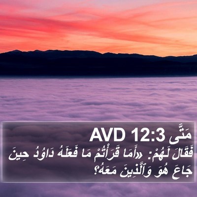 مَتَّى 12:3 AVD Bible Verse Image