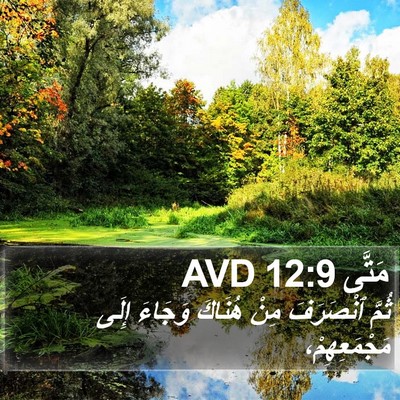 مَتَّى 12:9 AVD Bible Verse Image