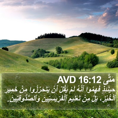 مَتَّى 16:12 AVD Bible Verse Image