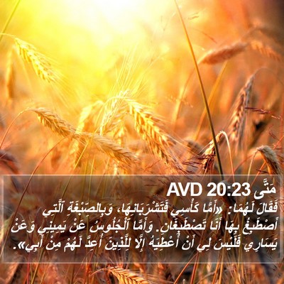 مَتَّى 20:23 AVD Bible Verse Image