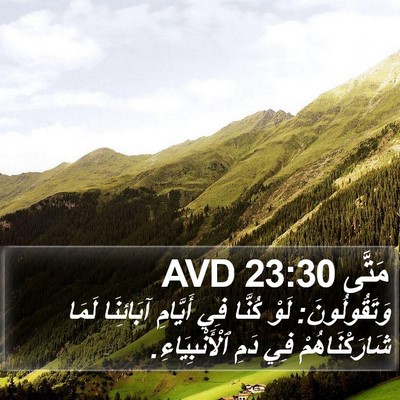 مَتَّى 23:30 AVD Bible Verse Image