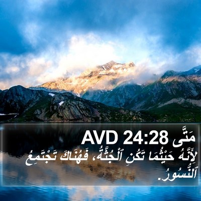مَتَّى 24:28 AVD Bible Verse Image