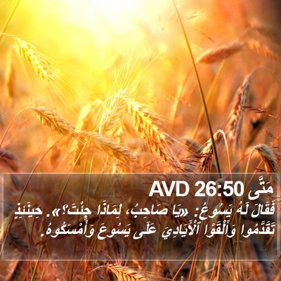 مَتَّى 26:50 AVD Bible Verse Image