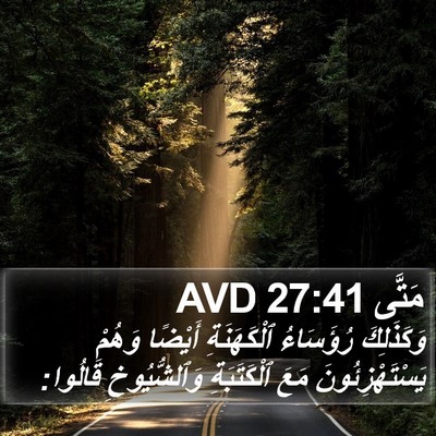 مَتَّى 27:41 AVD Bible Verse Image