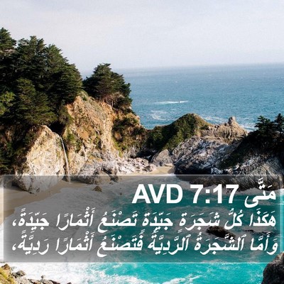 مَتَّى 7:17 AVD Bible Verse Image