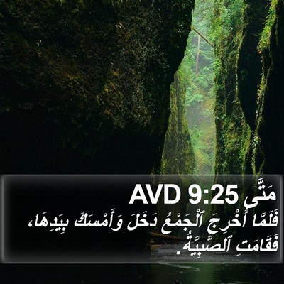 مَتَّى 9:25 AVD Bible Verse Image