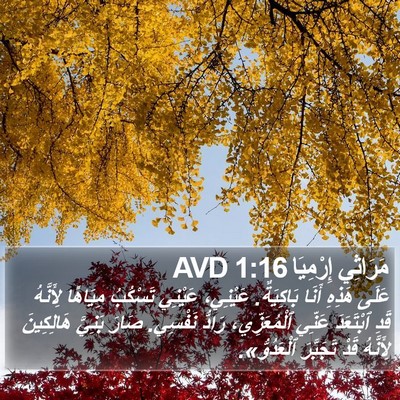 مَرَاثِي إِرْمِيَا 1:16 AVD Bible Verse Image