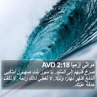 مَرَاثِي إِرْمِيَا 2:18 AVD Bible Verse Image