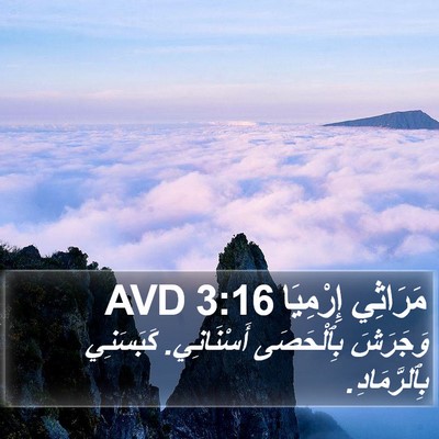 مَرَاثِي إِرْمِيَا 3:16 AVD Bible Verse Image