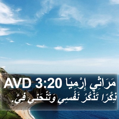 مَرَاثِي إِرْمِيَا 3:20 AVD Bible Verse Image