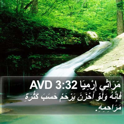 مَرَاثِي إِرْمِيَا 3:32 AVD Bible Verse Image