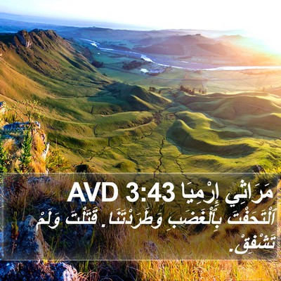 مَرَاثِي إِرْمِيَا 3:43 AVD Bible Verse Image