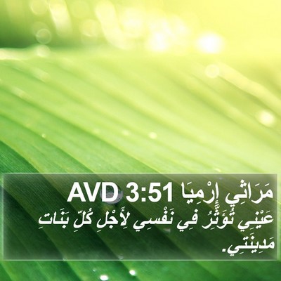 مَرَاثِي إِرْمِيَا 3:51 AVD Bible Verse Image