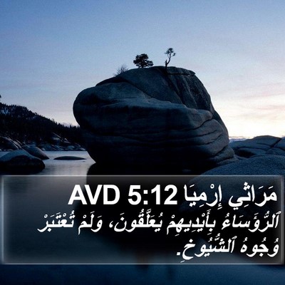 مَرَاثِي إِرْمِيَا 5:12 AVD Bible Verse Image