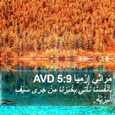 مَرَاثِي إِرْمِيَا 5:9 AVD Bible Verse Image