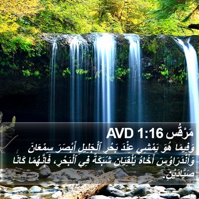 مَرْقُس 1:16 AVD Bible Verse Image