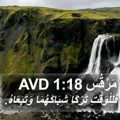 مَرْقُس 1:18 AVD Bible Verse Image