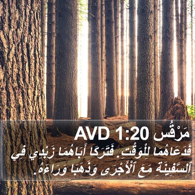 مَرْقُس 1:20 AVD Bible Verse Image