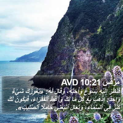 مَرْقُس 10:21 AVD Bible Verse Image