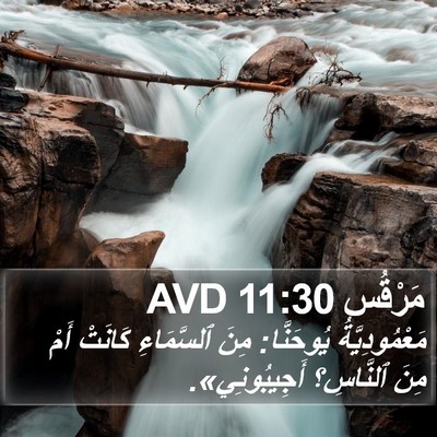مَرْقُس 11:30 AVD Bible Verse Image