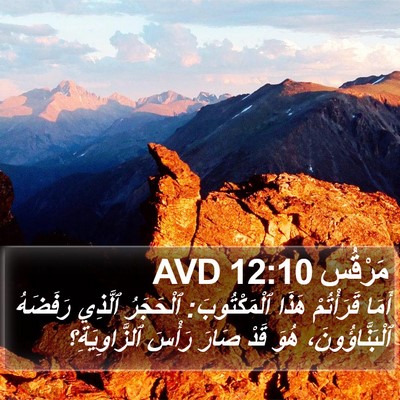 مَرْقُس 12:10 AVD Bible Verse Image