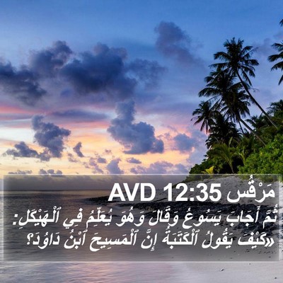مَرْقُس 12:35 AVD Bible Verse Image