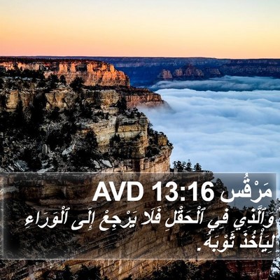 مَرْقُس 13:16 AVD Bible Verse Image
