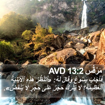 مَرْقُس 13:2 AVD Bible Verse Image