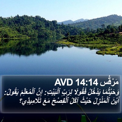 مَرْقُس 14:14 AVD Bible Verse Image