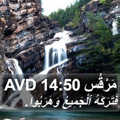 مَرْقُس 14:50 AVD Bible Verse Image