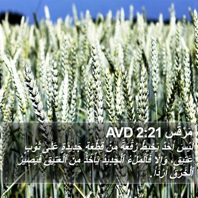 مَرْقُس 2:21 AVD Bible Verse Image