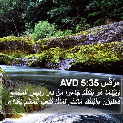 مَرْقُس 5:35 AVD Bible Verse Image