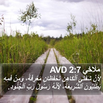مَلَاخِي 2:7 AVD Bible Verse Image