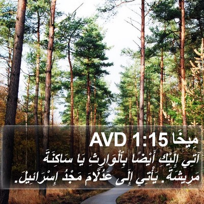 مِيخَا 1:15 AVD Bible Verse Image