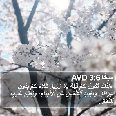 مِيخَا 3:6 AVD Bible Verse Image