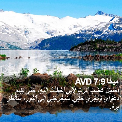 مِيخَا 7:9 AVD Bible Verse Image
