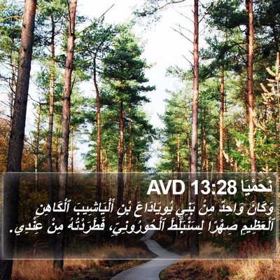 نَحَمْيَا 13:28 AVD Bible Verse Image
