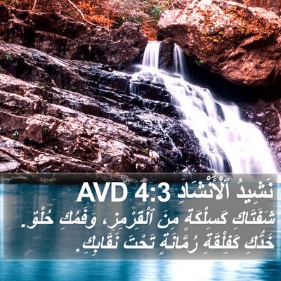 نَشِيدُ ٱلْأَنْشَادِ 4:3 AVD Bible Verse Image