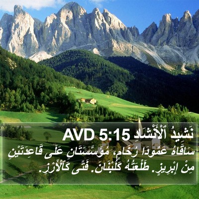نَشِيدُ ٱلْأَنْشَادِ 5:15 AVD Bible Verse Image
