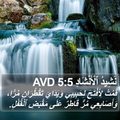 نَشِيدُ ٱلْأَنْشَادِ 5:5 AVD Bible Verse Image